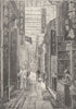CHINA. Street of druggists, Canton Guangdong 1892 old antique print picture