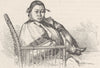 CHINA. Chinese lady's feet 1892 old antique vintage print picture