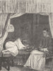 CHINA. Chinese opium smokers 1892 old antique vintage print picture