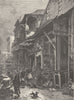 CHINA. Market street, China Town, San Francisco 1892 old antique print picture