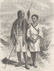 TAIWAN. Mountaineers of Formosa Taiwan 1892 old antique vintage print picture