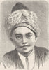 RUSSIA. Nogay boy 1892 old antique vintage print picture