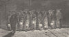 JAPAN. Japanese night watchmen 1892 old antique vintage print picture