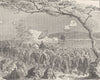 JAPAN. State procession of the Tycoon 1892 old antique vintage print picture