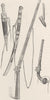 RUSSIA. Circassian weapons 1893 old antique vintage print picture