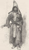 TURKEY. Circassian immigrant (Turkey)  1893 old antique vintage print picture
