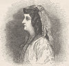 GEORGIA. Mingrelian woman 1893 old antique vintage print picture