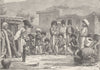 RUSSIA. Lesghinska Dance of the mountaineers of Daghestan 1893 old print