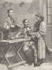 ROMANIA. Interior of Roumanian peasant's house in Transylvania 1893 old print