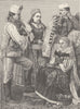 ROMANIA. Magyars of Torotzko, Transylvania 1893 old antique print picture