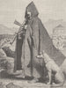 HUNGARY. Shepherd of the military confines 1893 old antique print picture