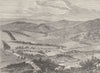 SCOTLAND. Kirk Yetholm, Roxburghshire 1893 old antique vintage print picture