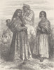 CZECH REPUBLIC. Gypsies of Bohemia 1893 old antique vintage print picture