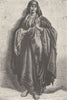 EGYPT. Gypsy woman or Ghawazee (Dancing Girl) from Upper Egypt 1893 old print