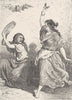 SPAIN. Gypsy (Gitana) of Granada dancing the Zorongo 1893 old antique print