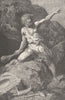 PREHISTORIC. Man of the polished stone (Neolithic) age 1893 old antique print