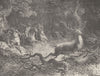BRONZE AGE. The chase during the Bronze Age 1893 old antique print picture