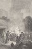 IRON AGE. Funeral ceremonies in the Iron Age 1893 old antique print picture