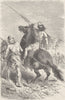 IRON AGE. Warriors of the Iron Age 1893 old antique vintage print picture
