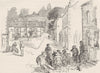 FRANCE. View in Pont-aven, Brittany 1893 old antique vintage print picture