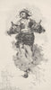 ITALY. Neapolitan, water-carrier in the Mergellina 1893 old antique print