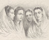 ITALY. Women of Chioggia (Venice)  1893 old antique vintage print picture