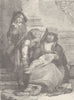 ITALY. Roman beggars 1893 old antique vintage print picture