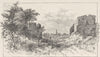 ROME. The Via Appia, Rome 1893 old antique vintage print picture