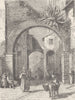 ITALY. Street in Tivoli 1893 old antique vintage print picture