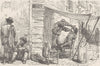ITALY. Roman barber 1893 old antique vintage print picture