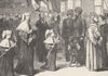 MALTA. Pilgrim procession in the Strada Reale, Valetta, Malta 1893 old print