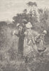 FRANCE. En fete, Calvados 1894 old antique vintage print picture