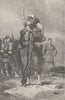 FRANCE. French soldier in marching order (1870)  1894 antique print