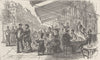 FRANCE. Boulevard Montmartre, Paris 1894 old antique vintage print picture