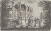 FRANCE. The chateau of Chenonceaux (Loir-et-Cher)  1894 old antique print