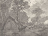 FRANCE. French woodcutter's hut 1894 old antique vintage print picture