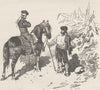 SPAIN. Country folk, Andalusia 1894 old antique vintage print picture