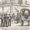 SPAIN. Toreadors (Bull-fighters) in the streets of Madrid 1894 old print