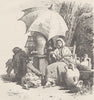 SPAIN. Lemonade-seller, Madrid 1894 old antique vintage print picture
