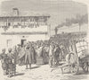SPAIN. Departure of recruits from Granada 1894 old antique print picture