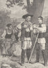 ROMANIA. Roumanian peasants of Transylvania 1894 old antique print picture