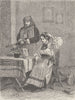 ROMANIA. Roumanian bride at her toilet (Transylvania)  1894 old antique print