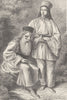 ROMANIA. Aged Monk of monastery near Tismana 1894 old antique print picture