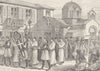 GREECE. Greek funeral at Levadeia (Attica)  1894 old antique print picture