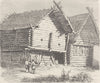RUSSIA. House in Northern Russia 1894 old antique vintage print picture