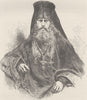 RUSSIA. Archimandrite of the convent of Solovetski 1894 old antique print