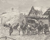 RUSSIA. Russian Post-house 1894 old antique vintage print picture