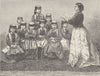 MONTENEGRO. Girls school at Cetinje/Cetinje 1894 old antique print picture
