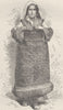 BULGARIA. Bulgarian peasant woman 1894 old antique vintage print picture