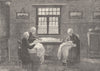 NETHERLANDS. Dutch interior at Katwijk 1894 old antique vintage print picture